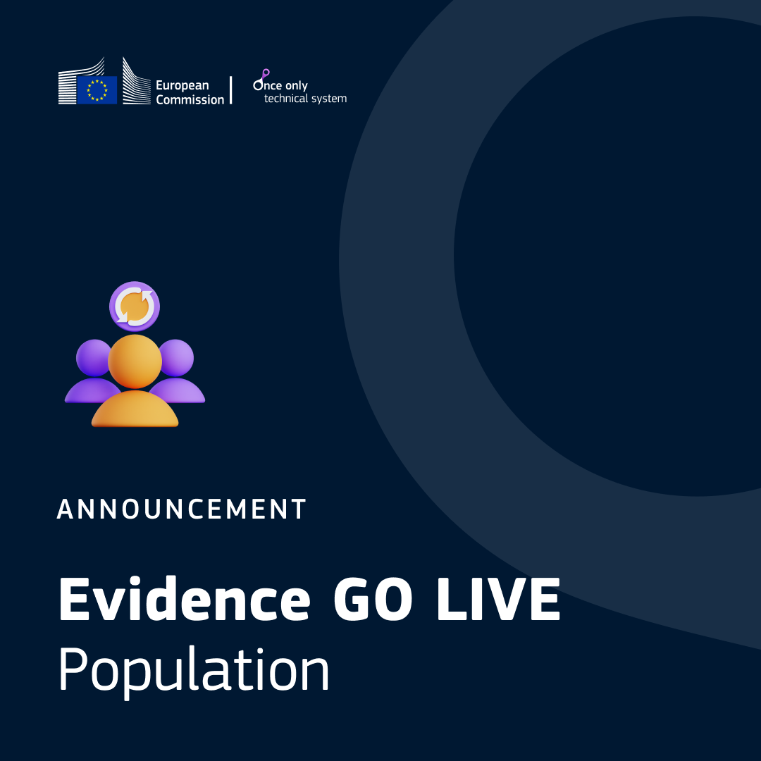 ANNOUNCEMENT
Evidence GO LIVE
Population